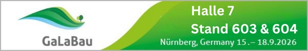 GaLaBau 2026 – Halle 7, Stand 603 und 604, Nürnberg 15. bis 18. September 2026